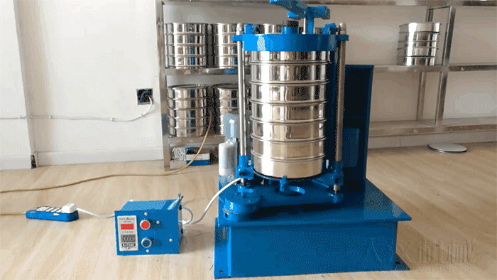 拍击式标准振筛机筛分原理动图